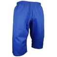 thumbnail image 2 of NEW Karate Taekwondo SHORTS SHORTCUT PANTS Martial Arts Uniform Bottom White/Black/Blue (Blue, 2), 2 of 3