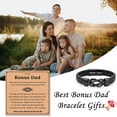 thumbnail image 5 of Gifts for New Dad Grandpa Uncle Bonus Son Grandson Brother Nephew Friends, Braided Leather Bracelet, Fathers Day Birthday Valentines Christmas Graduation Gifts for Men, 5 of 7