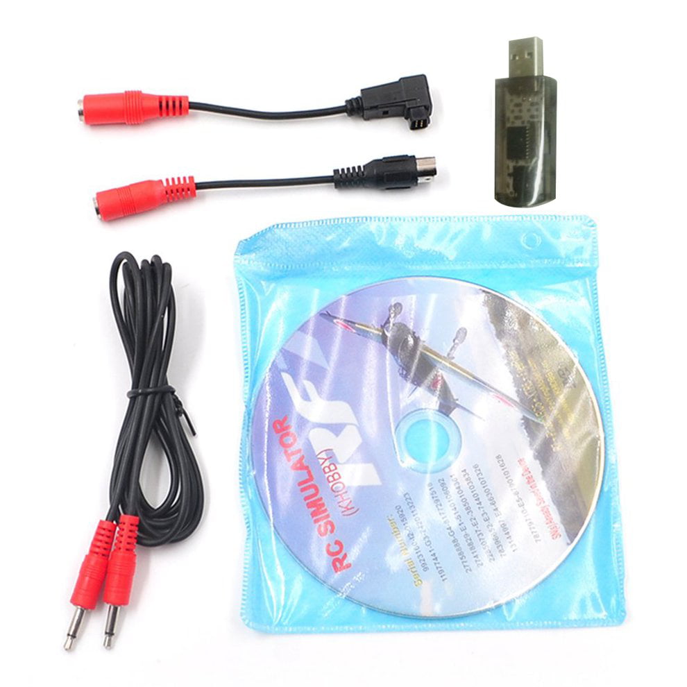 22 in 1 RC Drone Flight Simulator With USB Dongle Cable for Realflight G7/ G6#K9 