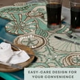 thumbnail image 6 of Glass Beaded Table Runner - Elegant Handmade Dining Table Décor for Special Occasions (Green Brown), 6 of 6