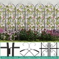 thumbnail image 6 of Costway 4 Pack 87" x 20" Metal Garden Trellis Decorative Outdoor Trellis, 6 of 10