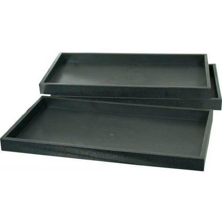 5 Travel Valet Tray - 3 Black Plastic Stackable Display Trays Storage Container Units Travel Parts by, A new set of 3 black plastic display trays By FindingKing