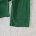 thumbnail image 5 of Karoyedx Girls Summer Clothes Girls' 2 Piece Outfits Casual Drawstring Jogger Pants and Basic Short Sleeve Top Set Green Size,8 Years, 5 of 8