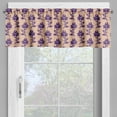 thumbnail image 4 of Ambesonne Purple Valance & Curtain, Ancestral Blooming Nature, 55"x24", Beige Plum, 4 of 6