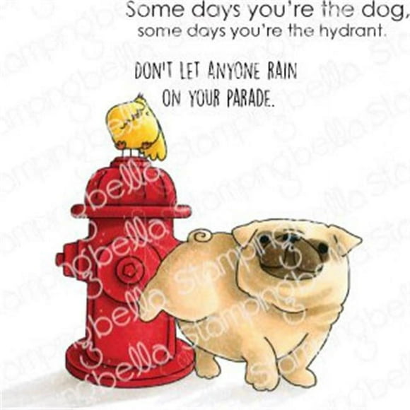 Stamping Bella EB848 Cling Stamps&#44; The Pug & The Hydrant