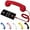 Red, variant on Retro Phone Handset, 2026 New Vintage Retro Telephone Wired Handset Landline Handle Receiver for Cell Mobile Video Conferences, Calls, Meetings (Red)