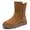 Brown, variant on Women's Lightweight Comfortable Shoes Warm Snow Walking Booties Black 6