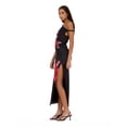 thumbnail image 3 of Forever 21 Women’s Maxi Dress with Side Ruching Detail and High Neckline, Sleek Fitted Silhouette with Side Slit for Evening and Special Occasions, XS-XL, 3 of 6