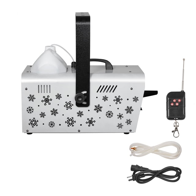 KFFKFF Snow Machine, 1500W Handheld/Hanging Snow Maker By Wireless Remote Control, Portable Snowmaking Machine, High Output Snowflake Maker with 5L Tank