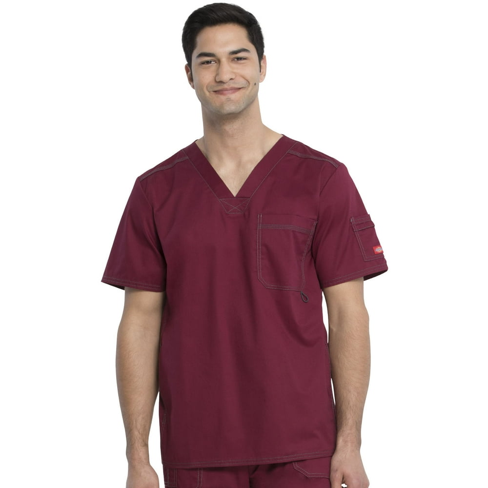 Dickies Dickies Gen Flex Scrubs Top for Men VNeck Plus Size 81722