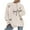 Beige, variant on PRETTYGARDEN Fall Long Sleeve Pullover Sweaters for Women Trendy Crewneck Casual Cute Bow Chunky Knit Oversized Sweater