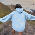 thumbnail image 4 of Women Sweatshirts Women's Casual Hoodie with Ocean Print Pullover for Daily and Wear in Stylish Cozy Comfort Blue L, 4 of 7