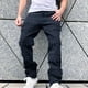 thumbnail image 4 of Pantalones largos para hombre, casuales, de mezclilla, de algodón, rectos, rotos, con agujeros, pantalones largos, pantalones para hombre, 4 of 9