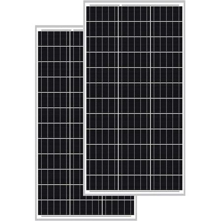 ExpertPower Monocrystalline Solar Panel, Compact Design, High Efficiency Module PV Power for Battery Charging Boat, Caravan, RV, Off Grid Applications