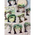 thumbnail image 1 of 10pcs/Pack Vintage Countryside Trees Theme Scrapbooking & Diy Album Decoration Stickers, 1 of 4