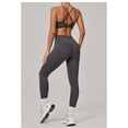 thumbnail image 4 of SKQIT Workout Sets for Women 2 Piece Twist Back Adjustable Straps Sports Bra High Waist Leggings Yoga Outfits Set, 4 of 7