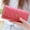 Watermelon red, variant on New popular women's wallet long multi-functional diamond crown embroidered three-fold wallet women's large-capacity mobile phone bag