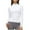 White, variant on Posijego Mock Neck Long Sleeve Shirts for Women Plain Basic T-Shirts Slim Spring Trendy Going out Crop Tops Solid Color