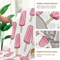 thumbnail image 5 of Yayeee 4 Pack Dining Chair Covers Stretch Parson Chairs Slipcovers Seat Protector, Pink Ice Cream, 5 of 6