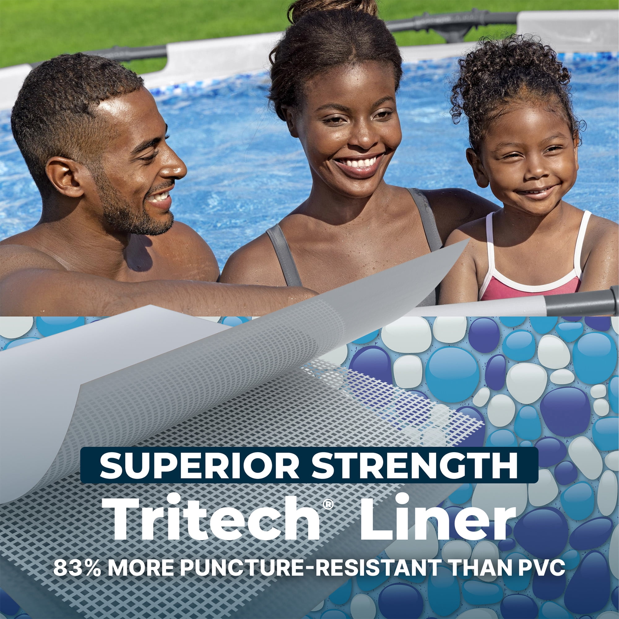 Bestway Steel Frame Round Above Ground Swimming Pool Set, 2 x 56407E-BW, 10 x 30 Inch