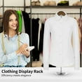 thumbnail image 3 of 3 Pcs T-Shirt Display Stands, Wooden Clothing Display Rack with Adjustable Height, Portable Garment Rack, Adjustable T-Shirt Display Holder, 3 of 7