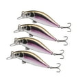 thumbnail image 4 of 4 señuelos de pesca Swimbaits de hundimiento lento, crankbait biónico, señuelo duro para lucioperca Oro Púrpura, 4 of 9
