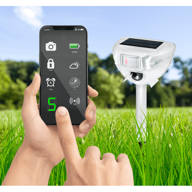 Smart Animal Repeller Gets Deer, Squirrel, Raccoon, Rodents, Feral Cat, Skunk, Rabbit & Birds