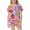 Pink, variant on Kids Kids Pajamas Christmas Set Printed Satin Pajama Set Short Sleeve 2 Piece Sleepwear Button-Down Christmas Outfits for Girls Christmas Pjs Kids 8-9 Years