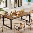thumbnail image 3 of Tribesigns 70.9" Outdoor Dining Table, 6-8 Person Dining Table with WPC Tabletop, 3 of 8