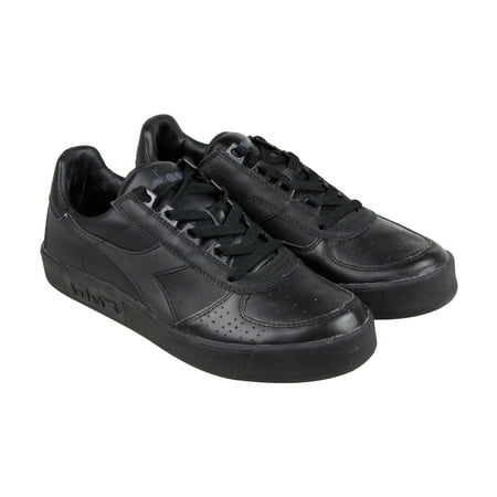 Diadora B.Elite L. Iii Mens Black Leather Athletic Lace Up Running (Best Leather Running Shoes)