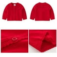 thumbnail image 5 of Esaierr 6M-3Y Toddler Girls Knitted Cardigan Sweaters Long Sleeved, Crewneck,Buttons Sweaters Outwear for Baby Kids Girls, 5 of 5