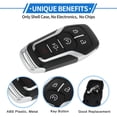 thumbnail image 4 of Unique Bargains Key Shell Case for Ford F-150 2015-2017 for Ford F-250 Super Duty 2015-2017 Keyless Entry Remote Key Fob Replacement Case 5 Button M3N-A2C31243300, 4 of 7
