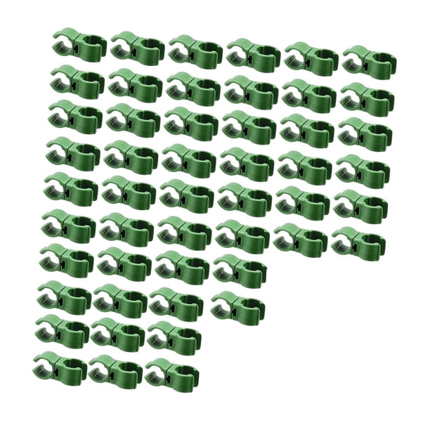 Paquete de 50 Clips de Fijación para Plantas Trepadoras, con Soporte de PP, Giratorios Y Fáciles de Instalar. Perfectos para Balcones Y Terrazas.