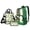 Banana Monstera, variant on Koala Print 3 Pcs Clear Backpack Set, Heavy Duty Transparent See Through Backpack with Lunch Bag and Pencil Pouch, Clear Bookbag for School for Girls Adults