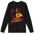 thumbnail image 6 of Yellowjackets Who's Hungry Men's Black Long Sleeve Crew Neck Tee-3XL, 6 of 7