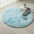 thumbnail image 4 of Round Rug, Circle Area Rugs, Round Plush Rug, Fluffy Kawaii Fuzzy Shag Carpet, Cute Small Carpet, Ultra Soft Round Area Rug for Living Room Playroom Tent Castle Home Decor Rug,40x40CM/60x60CM, 4 of 5