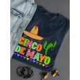thumbnail image 3 of Cinco De Mayo Sombrero Cactus Shaped T-Shirt Women -Image by Shutterstock, Female Medium, 3 of 4