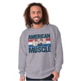 thumbnail image 4 of Popeye The Sailor American Muscle Men's Crewneck Sweatshirt Brisco Brands S, 4 of 6