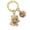 Beige, variant on Keychain Pendant Three-dimensional Cat Bell Sound Keyring Keys Bags Phone Lanyard Versatile Hanging Ornament