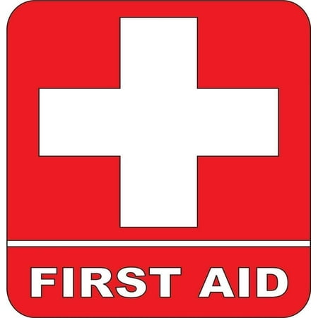 Top Selling Decals - Best Cling Transfer : First aid medical sign Health Safety Cross Banner Ambulance Nurse Lifeguard School Wall Sticker 2015 BS 253 2 8 Inches X 8 Inches Multi (Top Ten Best Selling Albums Of All Time Worldwide)