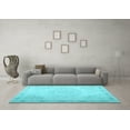 thumbnail image 3 of Ahgly Company Indoor Round Abstract Light Blue Contemporary Area Rugs, 6' Round, 3 of 4