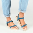 thumbnail image 6 of Journee Collection Womens Josee Multi Strap Flat Sandals, 6 of 6