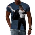 thumbnail image 1 of Camiseta con estampado 3D de Michael Jackson para hombre, camisa de cuello redondo de manga corta, ropa de calle Harajuku de gran tamaño, camisetas para niños, 1 of 4