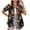 A-Black183, variant on Tropical Print Button Shirt for Women Casual Relaxed Summer Beach Vacation Blouse
