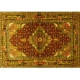 thumbnail image 1 of Ahgly Company Machine Washable Indoor Rectangle Persian Yellow Traditional Area Rugs, 2' x 5', 1 of 4