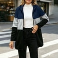 thumbnail image 5 of MaFYtyTPR Women's Color Block Hoodies Zip Up Long Sleeve Hooded Sweatshirts Loose Fit Casual Coat with Pockets, 5 of 6