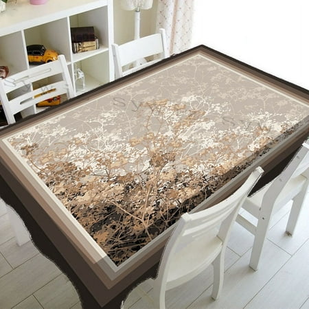 

Home r Rectangle Tablecloth Flower Border Jacquard Tablecloth Kitchen Dresser Tablecloth Wedding Party Tablecloth