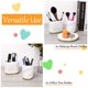 thumbnail image 5 of Juego de accesorios de baño Haturi Marble Look, 5 piezas, tinta blanca, 5 of 7