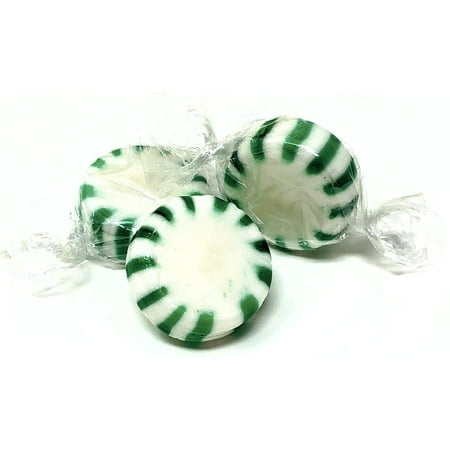 Licorice Starlight Mints - Arcor Spearmint Green Starlights White Center Wrapped Hard Sucking Mint Candy bulk 2 pounds