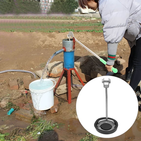 IBASETOY Sturdy Black Hand Water Pump Core Replacement for Manual Well Pump and Pitcher Accessories